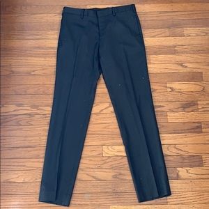 Prada Men’s Black stripe Dress Pants (44)